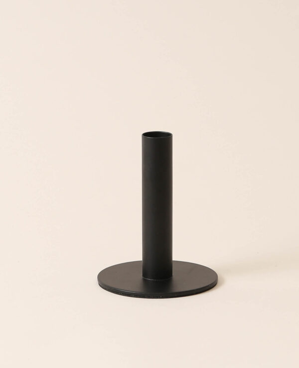 Kerzenständer, schwarz, 12cm