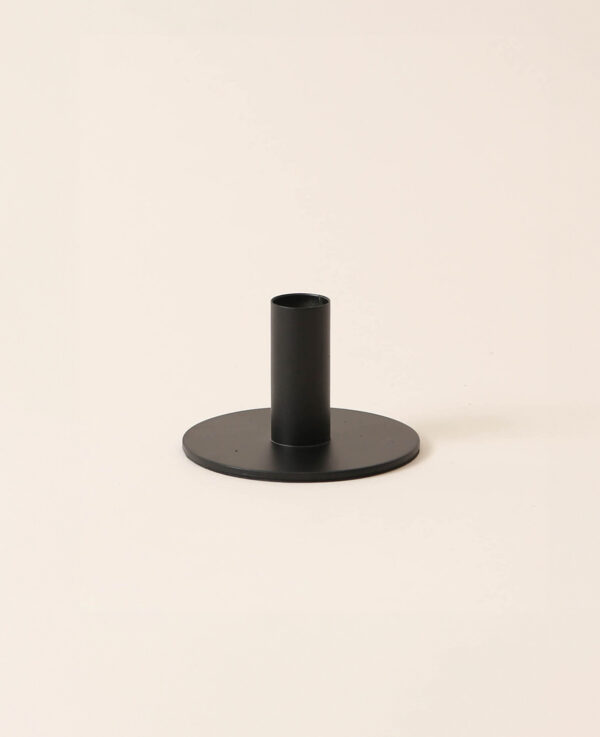 Kerzenständer, schwarz, 6cm