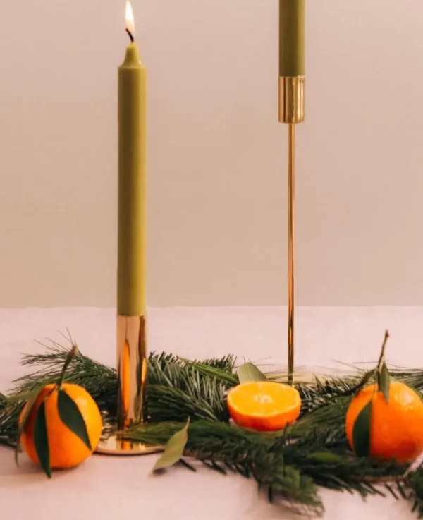 Kerzenständer, gold, 9cm - Bild 2