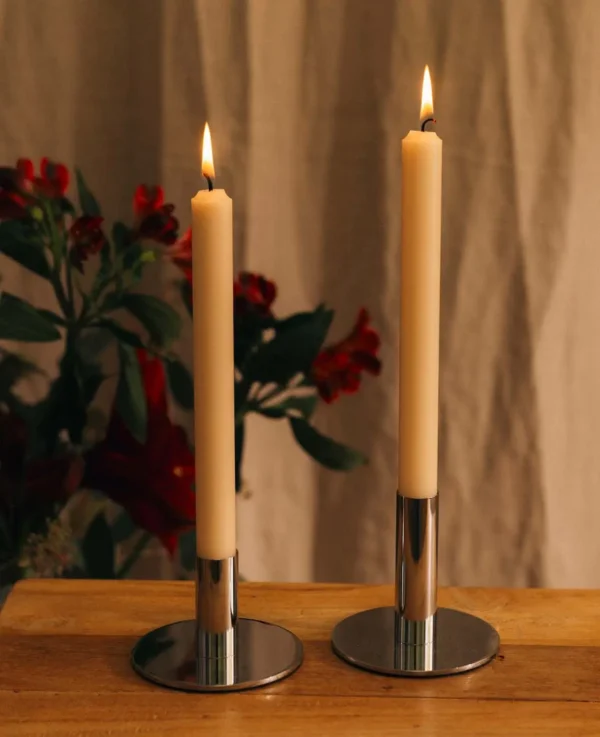 Kerzenständer silber, 9.5cm - Bild 2