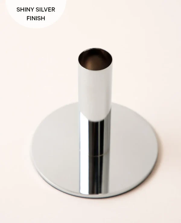 Kerzenständer silber, 9.5cm - Bild 5
