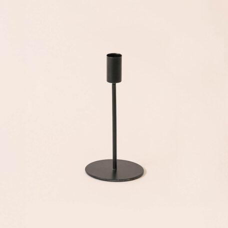 Kerzenständer, schwarz, 18cm