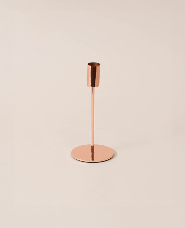 Kerzenständer, rosé, 17cm