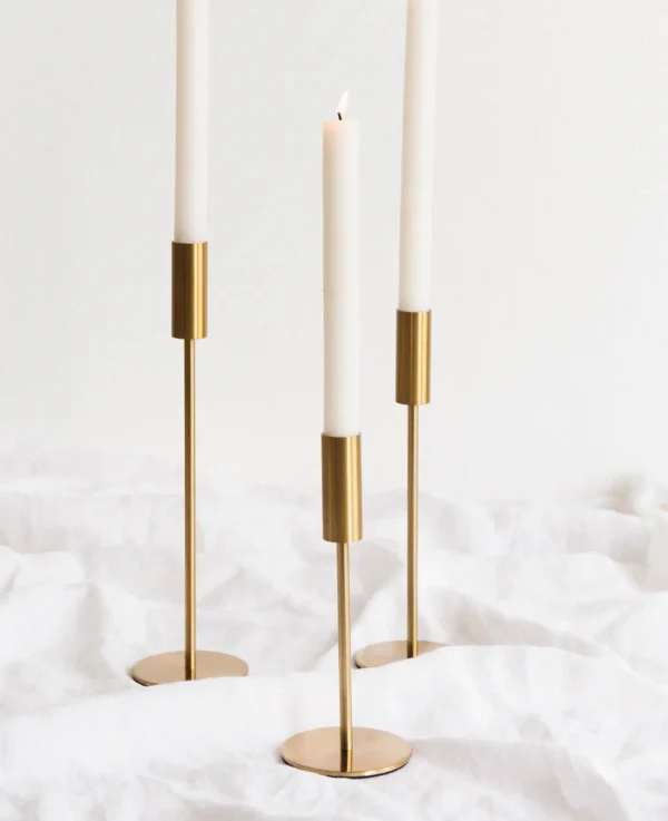 Kerzenständer Messing Look,8x25cm – Image 5