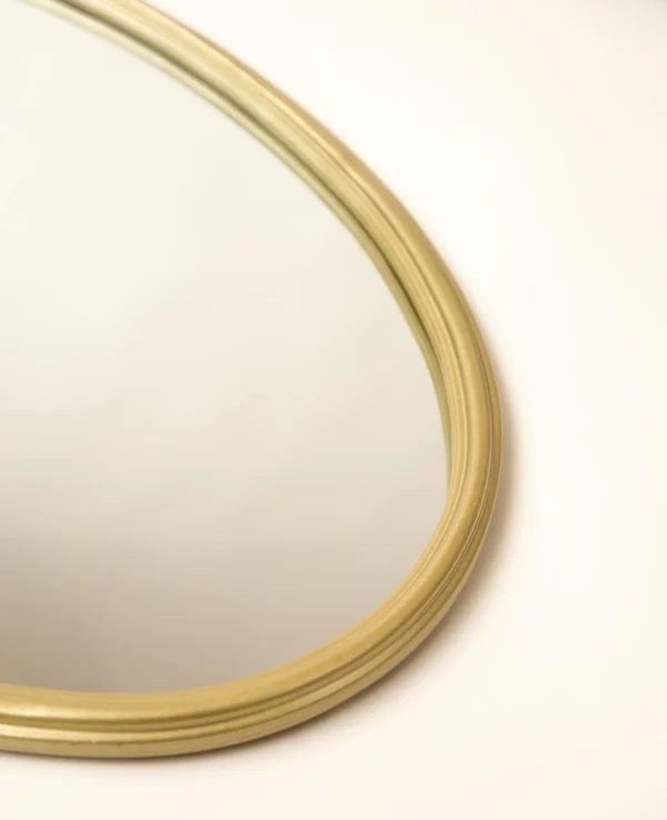 Ovaler Spiegel, gold, 32x48cm – Image 6