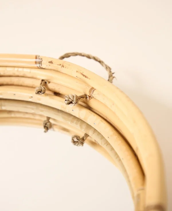 Runder Spiegel Rattan, D 30 cm – Image 2