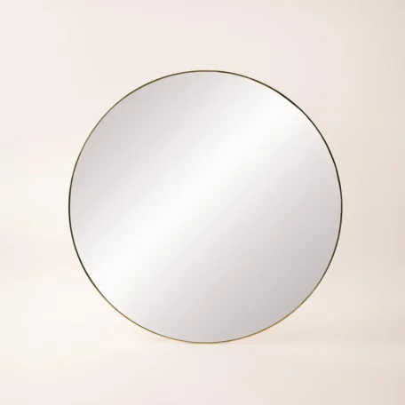 Runder Wandspiegel, gold D59cm