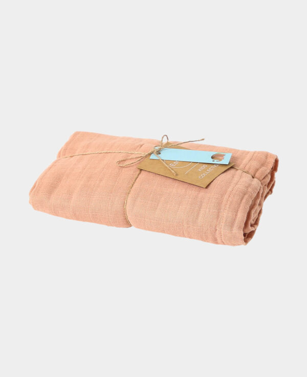 Tissu de mousseline, 120x100cm, peach