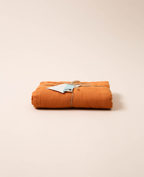 Tissu de mousseline, 120x100,dusty orange