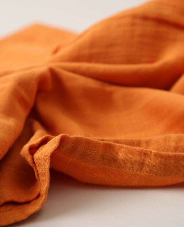 Musselin Tuch, 120x100,dusty orange – Image 8