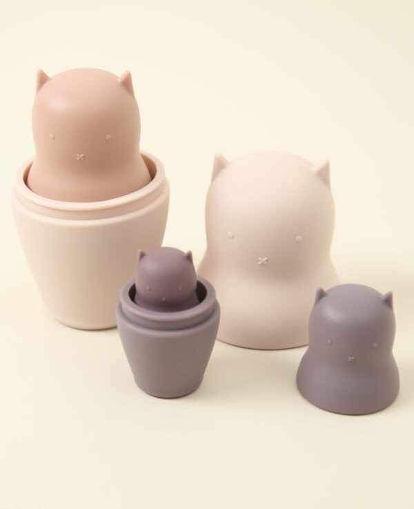 Silikon Katzen-Babushka,  4-tlg. – Image 4