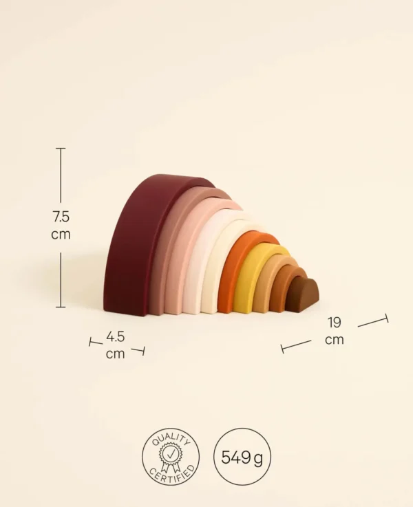 Silikon Steckspielzeug,Regenbogen - Bild 2