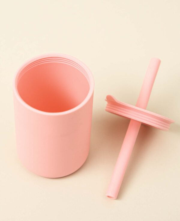 Silikon Trinkbecher, rosa – Image 4