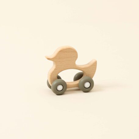 Baby Beissring, Holzente, taupe