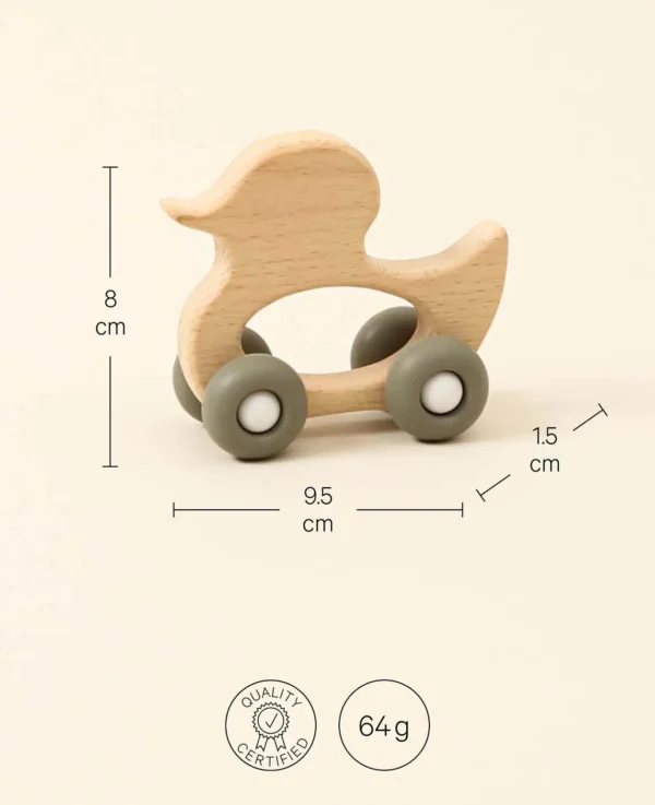 Baby Beissring, Holzente, taupe – Image 7