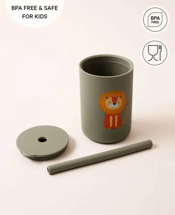 Kinder Trinkbecher, Leo, khaki – Image 4