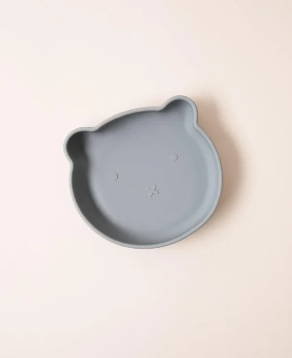 Kinderteller Bär, blau