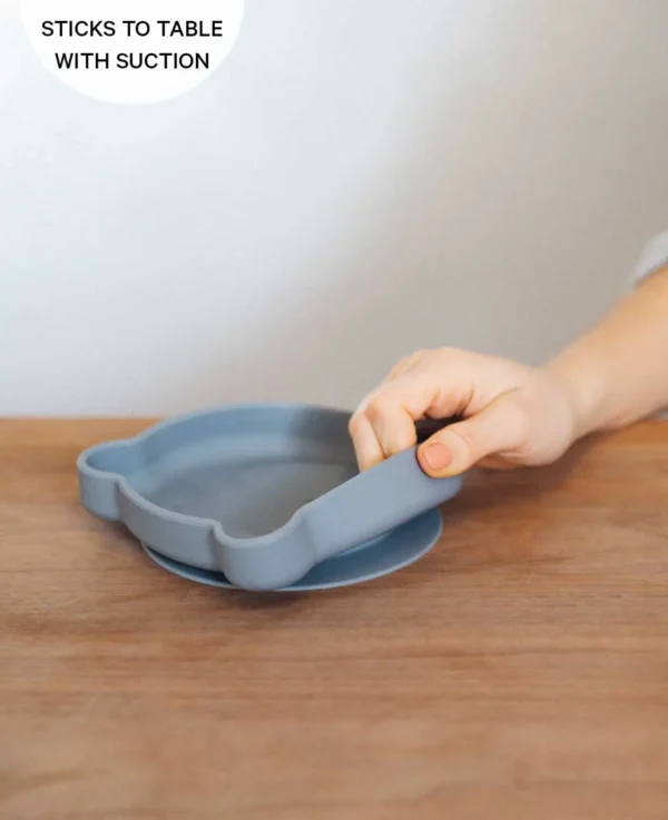 Kinderteller Bär, blau – Image 6