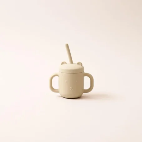 Kindertrinkbecher mit Griff,Beige