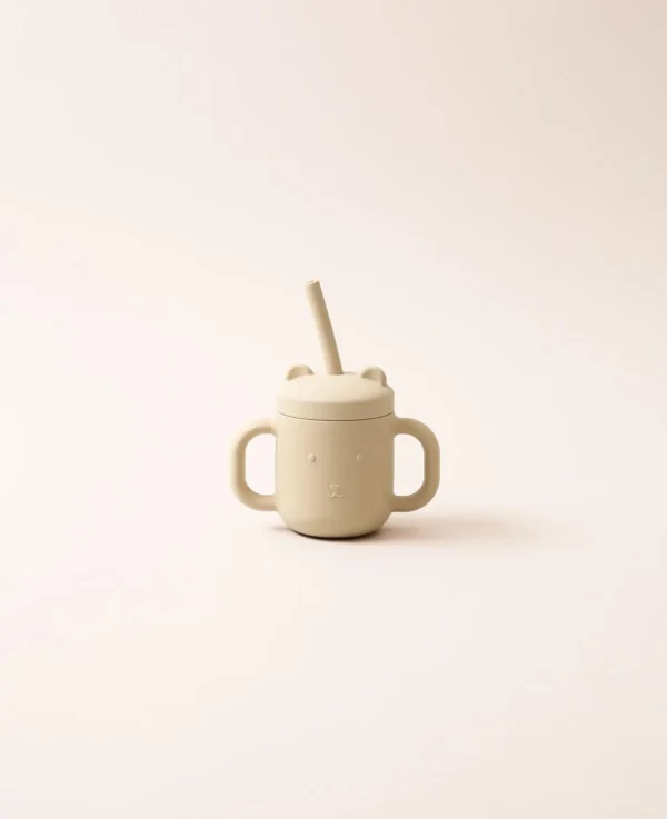 Kindertrinkbecher mit Griff,Beige