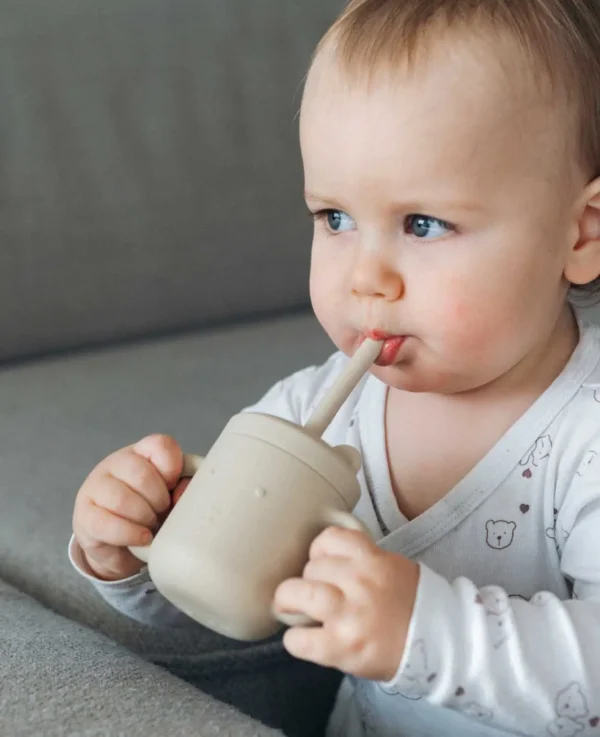 Kindertrinkbecher mit Griff,Beige – Image 7