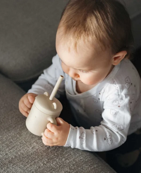 Kindertrinkbecher mit Griff,Beige – Image 8