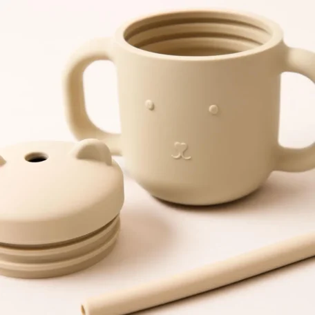 Kindertrinkbecher mit Griff,Beige