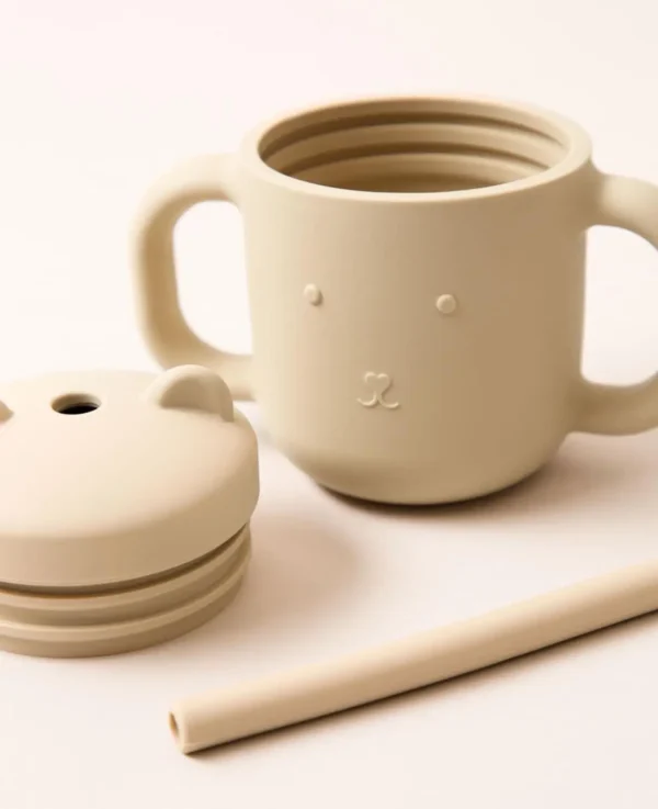 Kindertrinkbecher mit Griff,Beige – Image 2