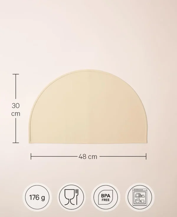 Kindertischset, Oval, 48x30,beige – Image 2