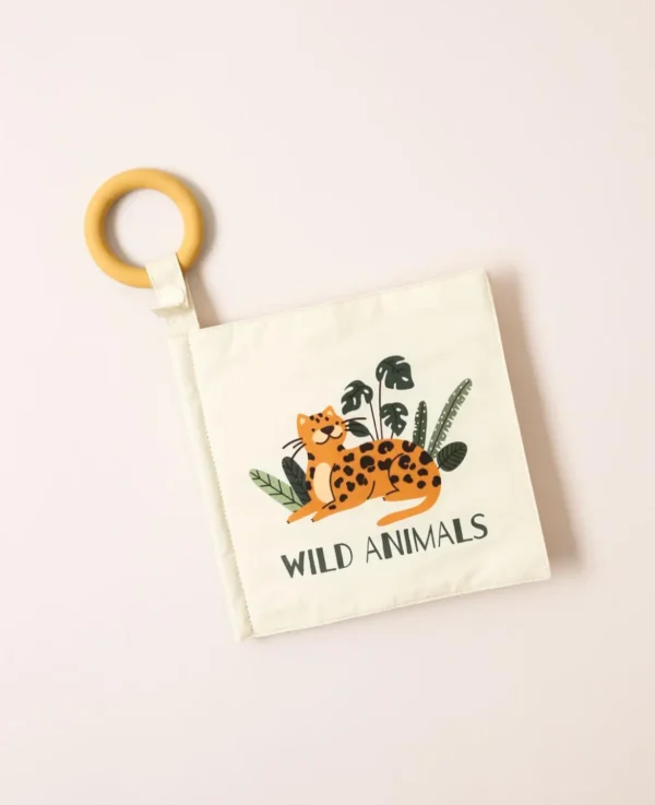 Livre en tissu pour enfants Jungle Safari