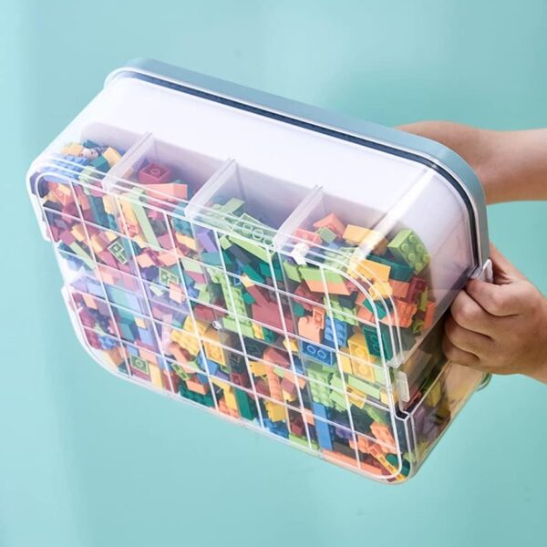Stapelbare Aufbewahrungsbox mit Deckel – Image 3