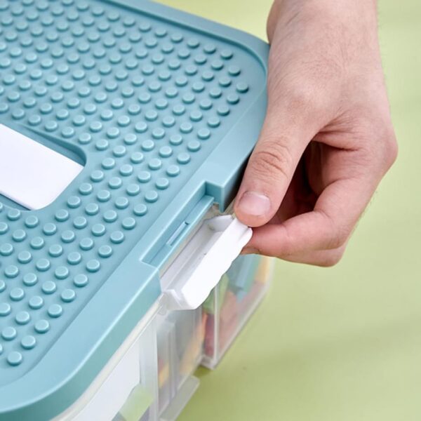 Stapelbare Aufbewahrungsbox mit Deckel – Image 4