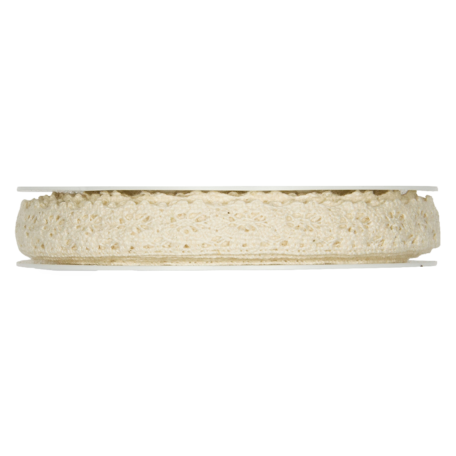 Häkelspitze offwhite 13mm x 7m