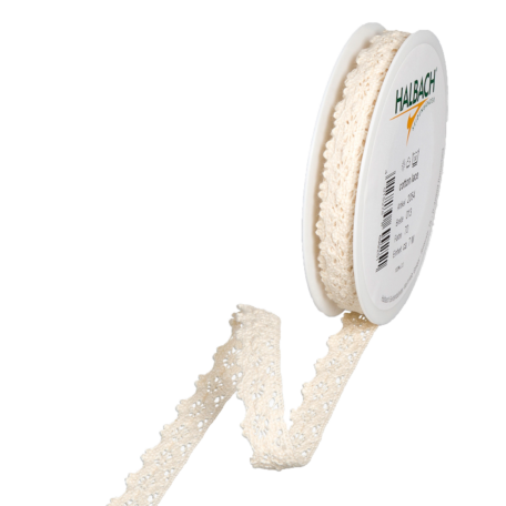 Häkelspitze offwhite 13mm x 7m
