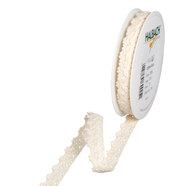 Häkelspitze offwhite 13mm x 7m – Image 2