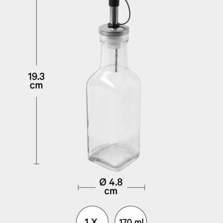 Ölflasche mit Metallausgiesser,170ml