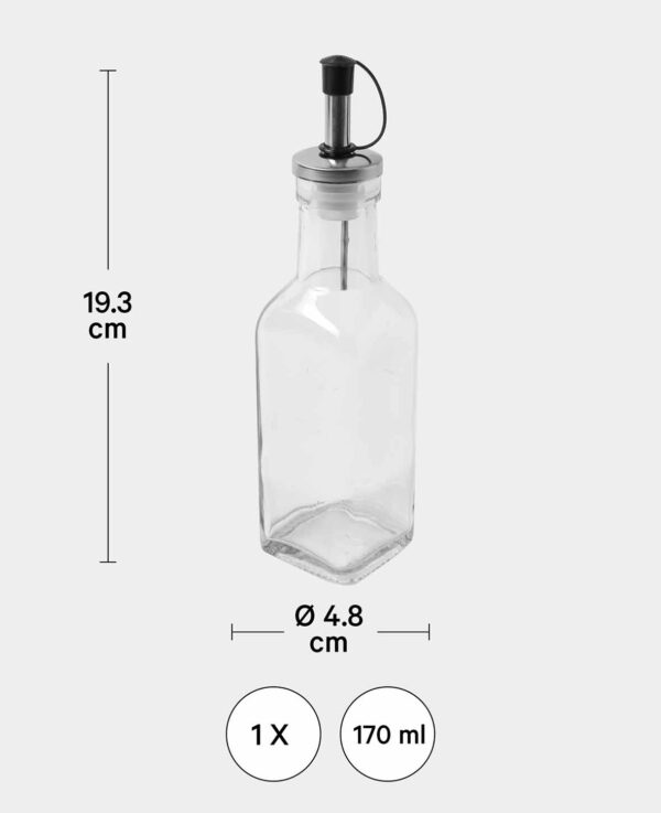 Ölflasche mit Metallausgiesser,170ml - Bild 2