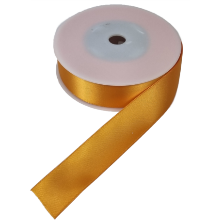 Ruban de satin orange foncé 25mmx25m