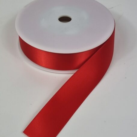 Ruban de satin rouge 25mmx25m