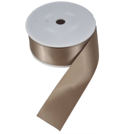 Ruban de satin marron 40mmx25m