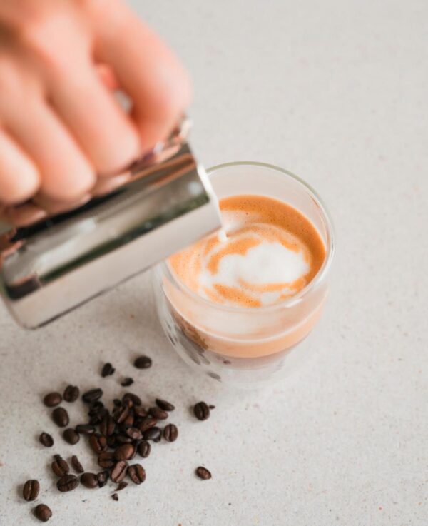Doppelwandiges Cappuccino Glas Kaffee Cup, 4. Stk – Image 5