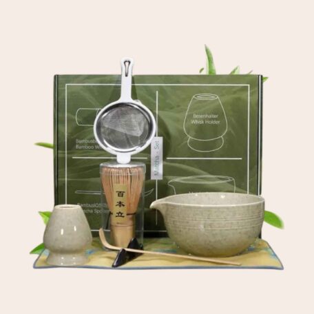 Kit de thé Matcha en céramique (set de 7 pièces)