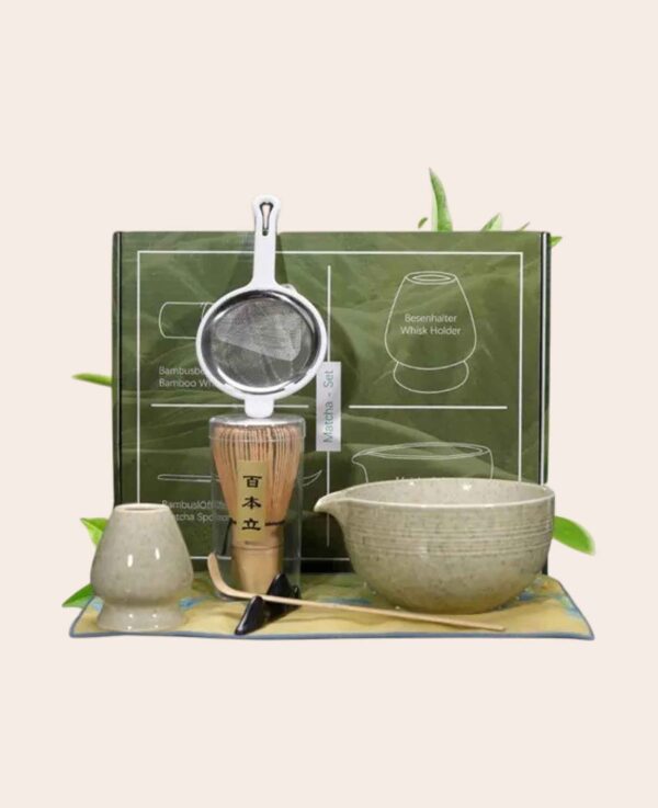 Kit de thé Matcha en céramique (set de 7 pièces)