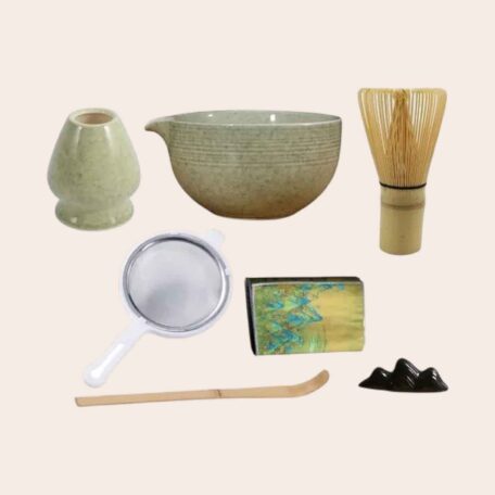 Kit de thé Matcha en céramique (set de 7 pièces)