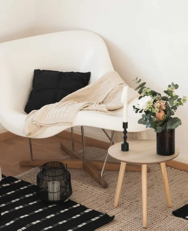 Strickdecke, beige, 130x170cm – Image 6