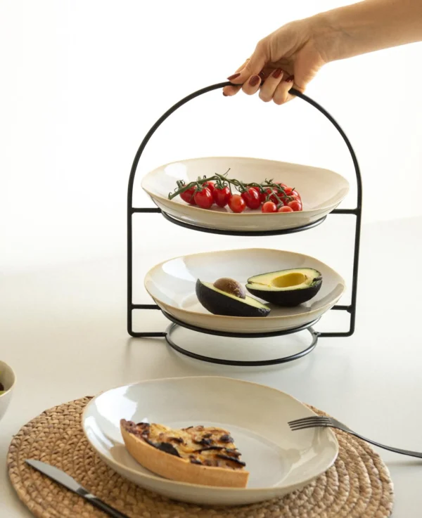 Etagere Schwarz, 30x21x34cm - Bild 6