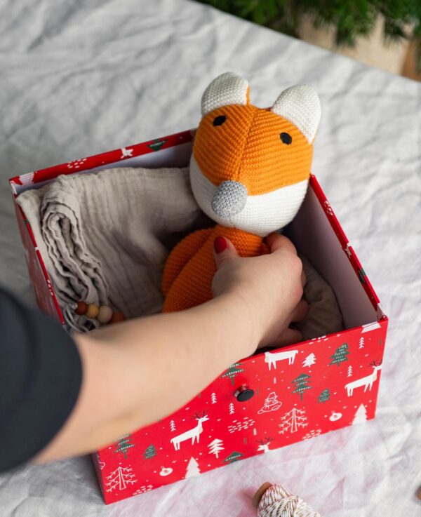 Gestrickter Fuchs, braun - Bild 2