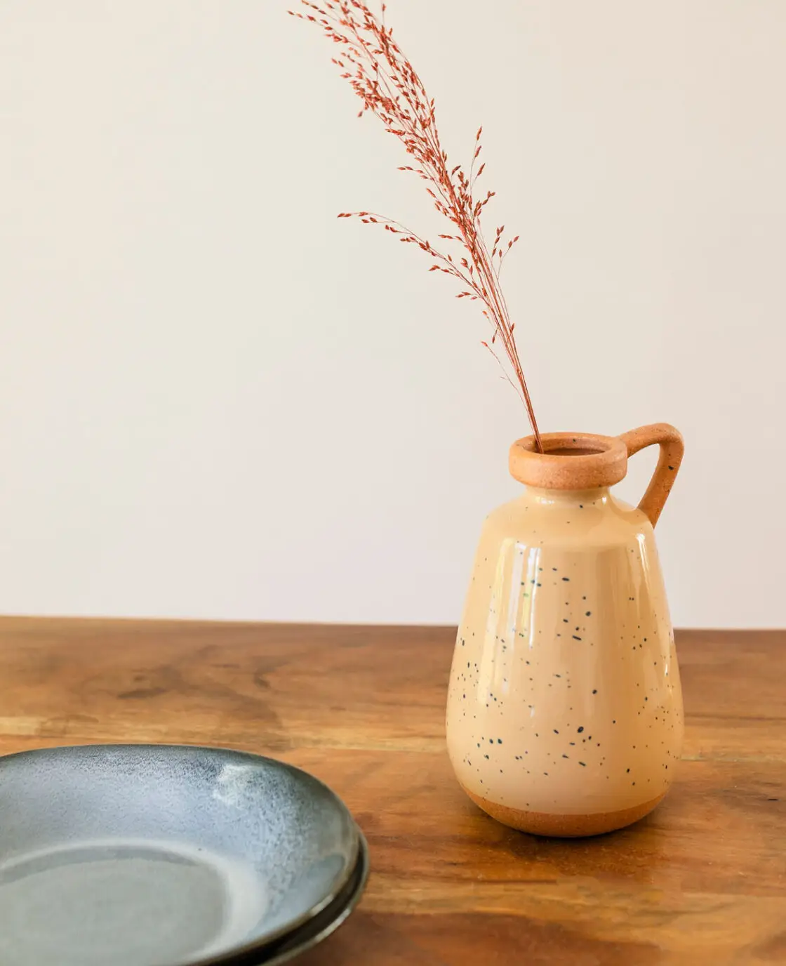 Keramikvase, terracotta, 11x17 cm – Image 7