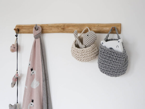 Gestrickte Decke Schwan, 80x100cm – Image 5