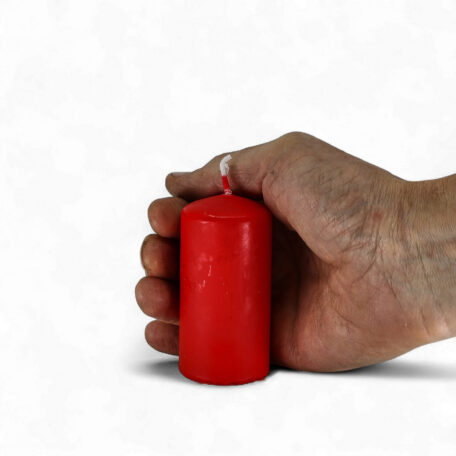 Bougie ronde 'Rubin' Ø40mm - hauteur 80mm